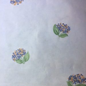 Blue Hydrangeas Vintage Wallpaper Floral Shand Kydd 86201 D/Rs