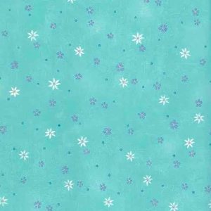 Turquoise Floral Vintage Wallpaper Purple Daisies Girls FI46071 D/Rs
