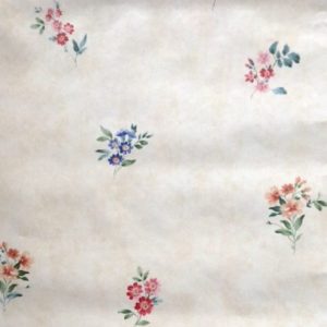 Summer Floral Vintage Wallpaper Red Blue Green BR20632 D/Rs