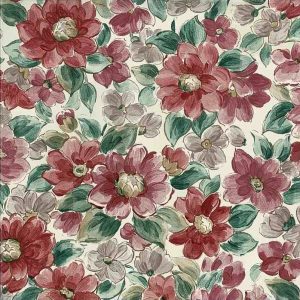 Large Floral Vintage Wallpaper Pink Rose Lavender Green KM3123 D/Rs