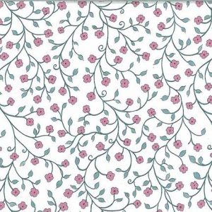 Victorian Floral Vintage Wallpaper Pink Blue AM2043 D/Rs