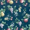 navy fruit vintage wallpaper,pears,grapes,red,green