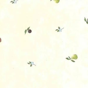 Kitchen Vintage Wallpaper Pears Plums Peaches Flowers FC3070 D/Rs