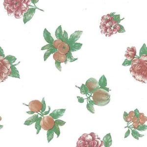 Fruit Flowers Vintage Wallpaper Peach Kitchen UK Shand Kydd 20922 D/Rs