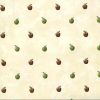 Red green apples vintage wallpaper,cream faux finish