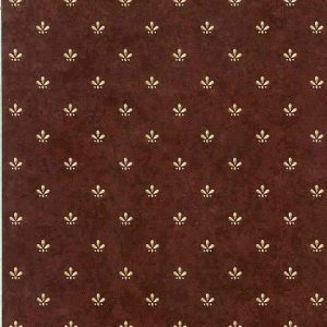 Maroon Beige Vintage Wallpaper Arts Crafts Faux Finish DGH3164 D/Rs