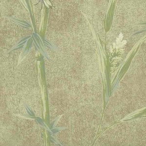 Bamboo Wallpaper Olive Green Ronald Redding IG2135 D/Rs