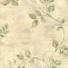 green leaves vintage wallpaper, beige, cream, faux finish, textured, dining room, bedroom, nature, botanical, UK