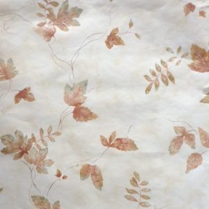 Fall Leaves Vintage Wallpaper Brown Green Cream MY70262 D/Rs