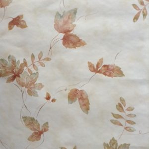 Fall Leaves Vintage Wallpaper Brown Green Cream MY70262 D/Rs
