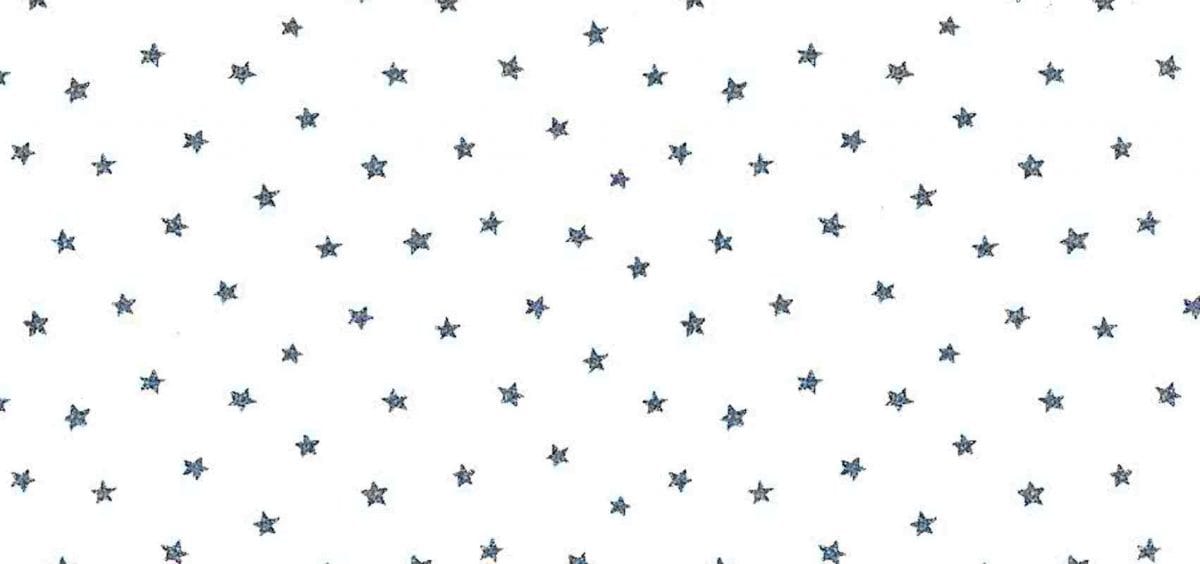 Small Stars Vintage Wallpaper Blue White Cottage Nursery 5806910 D/Rs - Image 2
