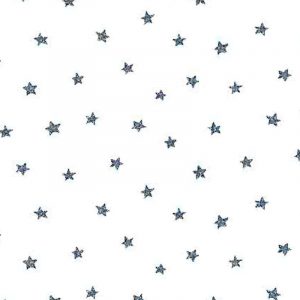 Small Stars Vintage Wallpaper Blue White Cottage Nursery 5806910 D/Rs