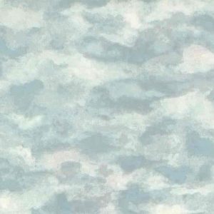 Blue White Sky Wallpaper Clouds Pink BT8617 Kids Double Rolls