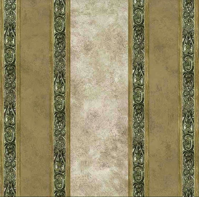 Wallpaper Plaid Green Taupe  Faux Finish 245-57265 Double Rolls