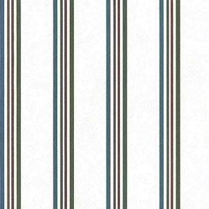 Red Green Striped Vintage Wallpaper WFM4173 Double Rolls