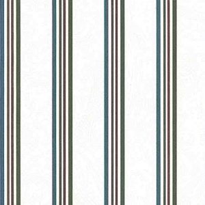 Red Green Striped Vintage Wallpaper WFM4173 Double Rolls