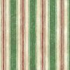 green striped vintage wallpaper, red, cream, watercolor