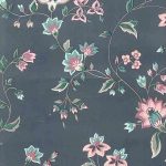 Closeout wallpaper Cleveland Ohio, blue, floral, vintage, Waverly