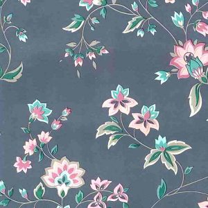 Waverly Vintage Floral Wallpaper Gray Rose Green 555721 D/Rs