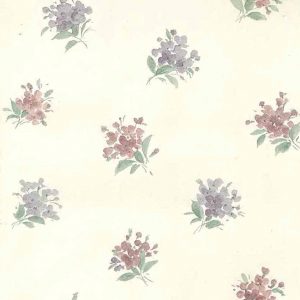 Victorian Vintage Wallpaper Floral Nosegays Lavender 56640633 D/Rs