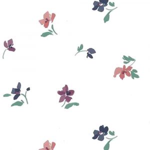 Contemporary Floral Wallpaper Purple Pink Magenta Off-White IL551 D/Rs