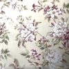vintage wallpaper rose beige floral, green, English cottage
