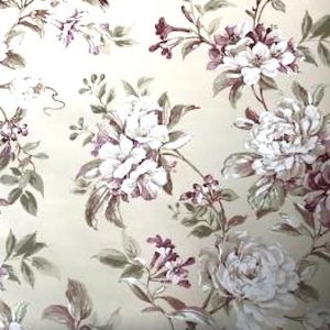 Vintage Wallpaper Rose Beige Floral PN0432 Double Rolls