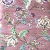Pink Floral Oriental wallpaper, pink, green, dining room,bedroom, silk-like