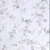 Victorian floral vintage-style wallpaper, blue, taupe, off-white, glazed, dining room