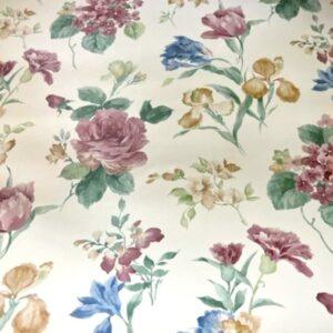 Vintage Floral Multi-color Wallpaper Cream Purple Gold 593473 D/Rs