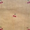 Vintage wallpaper cherries kitchen, crackle finish, red, orange, green, beige