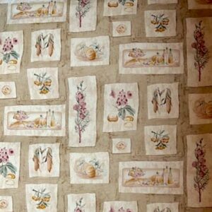 Kitchen Vintage Wallpaper Veggies Floral UK Cottage Beige 20190