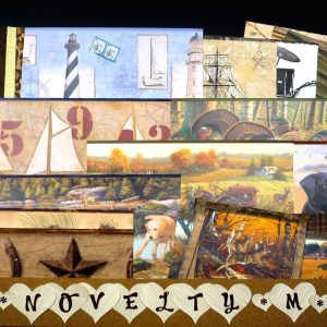 NOVELTY Masculine Craft Scrapbooking Wallpaper Pak 17 Sheet