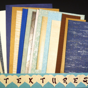 Textured Pattern Craft Wallpaper Scrapbooking Pak 17 Sheets
