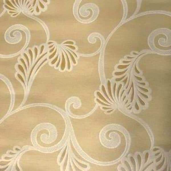 Beige Textured Modern Wallpaper Scroll Design RL1129 49 Feet