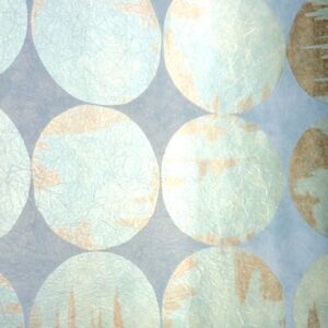 Modern Ball Geometric Wallpaper Blue Bronze Pearlized ME743250 UK