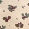 berries vintage wallpaper, Sanitas, cream, red, green, gray