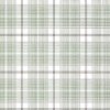 Plaid wallpaper brown green cream, stripes ,cottage, country