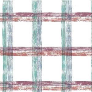 Large-scale Plaid Vintage Wallpaper Kitchen Purple Orange DS5041 D/Rs