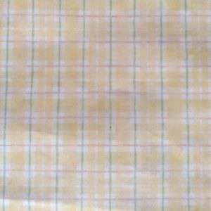 Vintage Wallpaper Plaid Yellow White Green Orange UK 49823 D/Rs