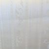 wallpaper floral satin stripe scrolls, white