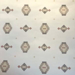 Waverly Southwestern Vintage Wallpaper Taupe Gray Pink 561724