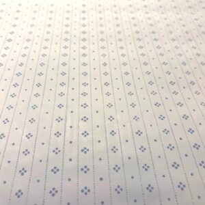 Blue White Striped Vintage Wallpaper Small Scale Pattern KW2211