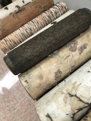 history of wallpaper, vintage manufacturing tools