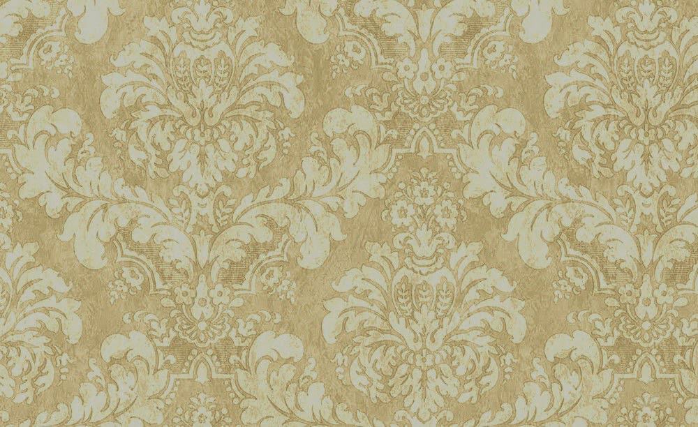 Vintage Cream Damask Wallpaper