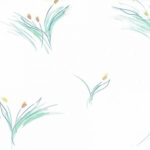 Vintage Floral Brush Strokes Wallpaper Kitchen Green SF2351 D/Rs