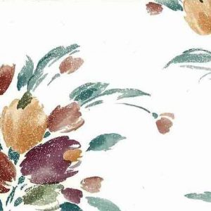 Vintage Tulip Bouquet Wallpaper Kitchen Floral Eggplant Orange KM2015 D/Rs