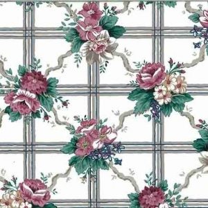 Waverly Lattice Floral Vintage Wallpaper Kitchen Pink 558152 D/Rs