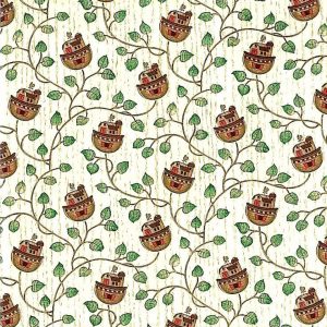 Noah’s Ark Vintage Wallpaper Green Vines Bathroom Children Nautical YH2042 D/Rs