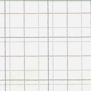 Vintage Window Pane Plaid Wallpaper Kitchen Gray Off-White Red 05063 D/Rs